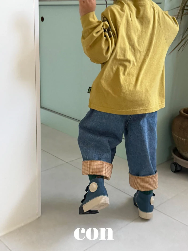 Con - Korean Baby Fashion - #babyboutiqueclothing - Wash Roll-up Denim Pants - 10