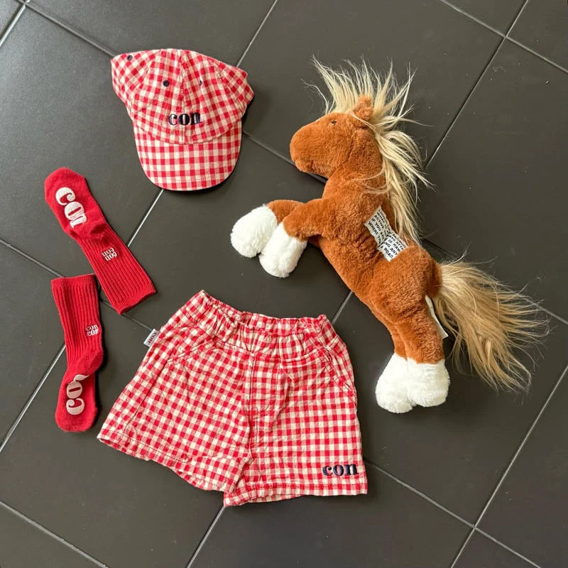 Con - Korean Baby Fashion - #babyclothing - Bebe Check Shorts - 2
