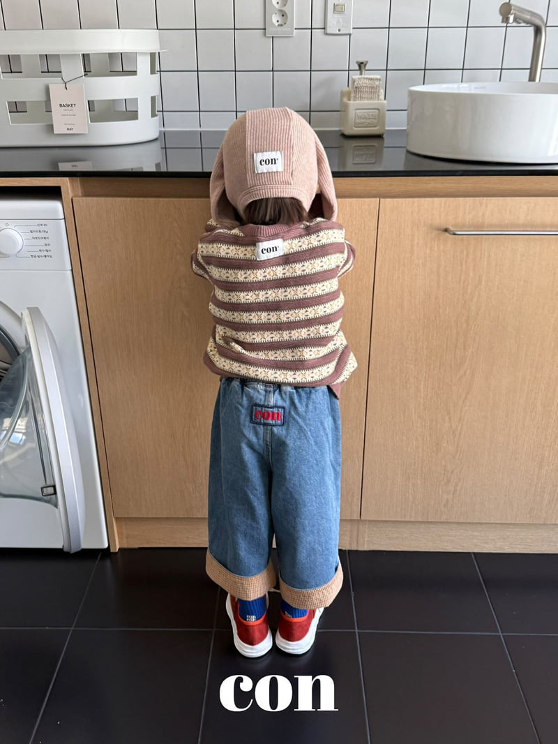 Con - Korean Baby Fashion - #babyclothing - Wash Roll-up Denim Pants - 11