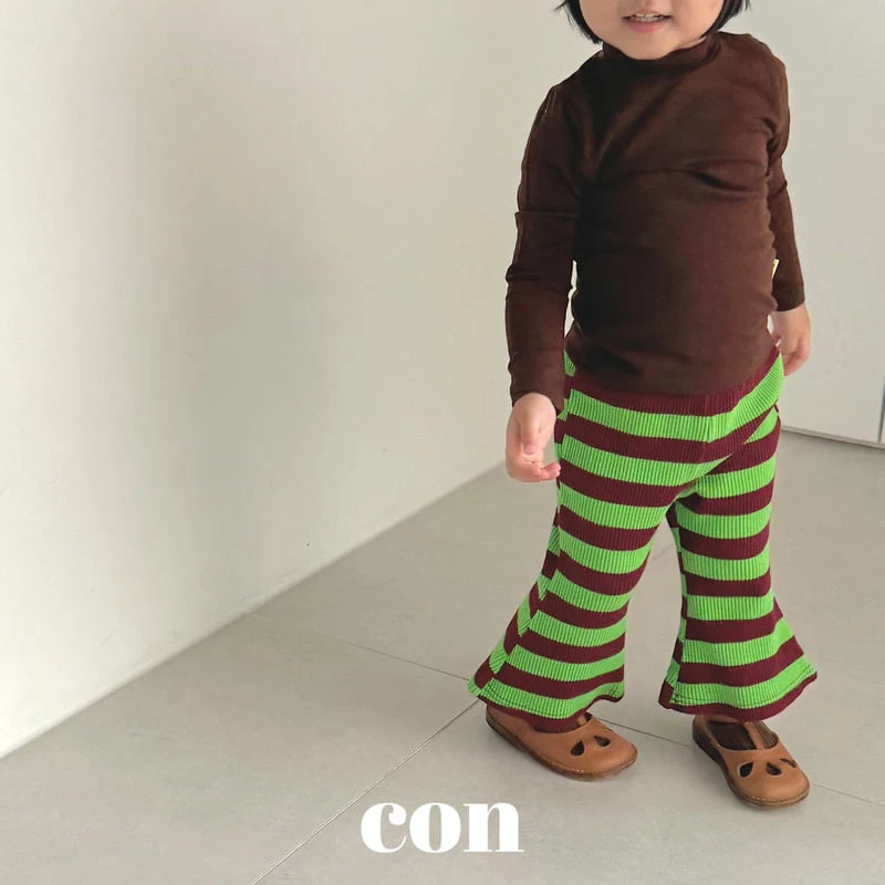 Con - Korean Baby Fashion - #babyfever - Choco Bootscut Pants - 5