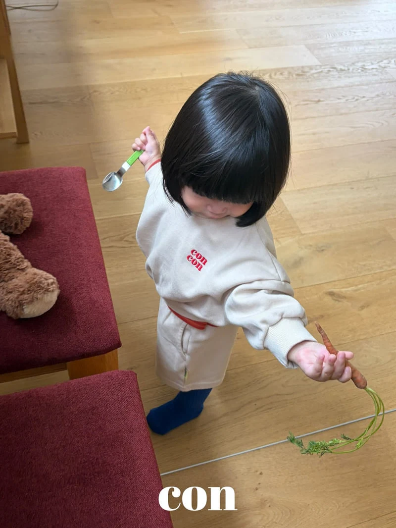 Con - Korean Baby Fashion - #babyoninstagram - Kindergarden Top Bottom Set - 3