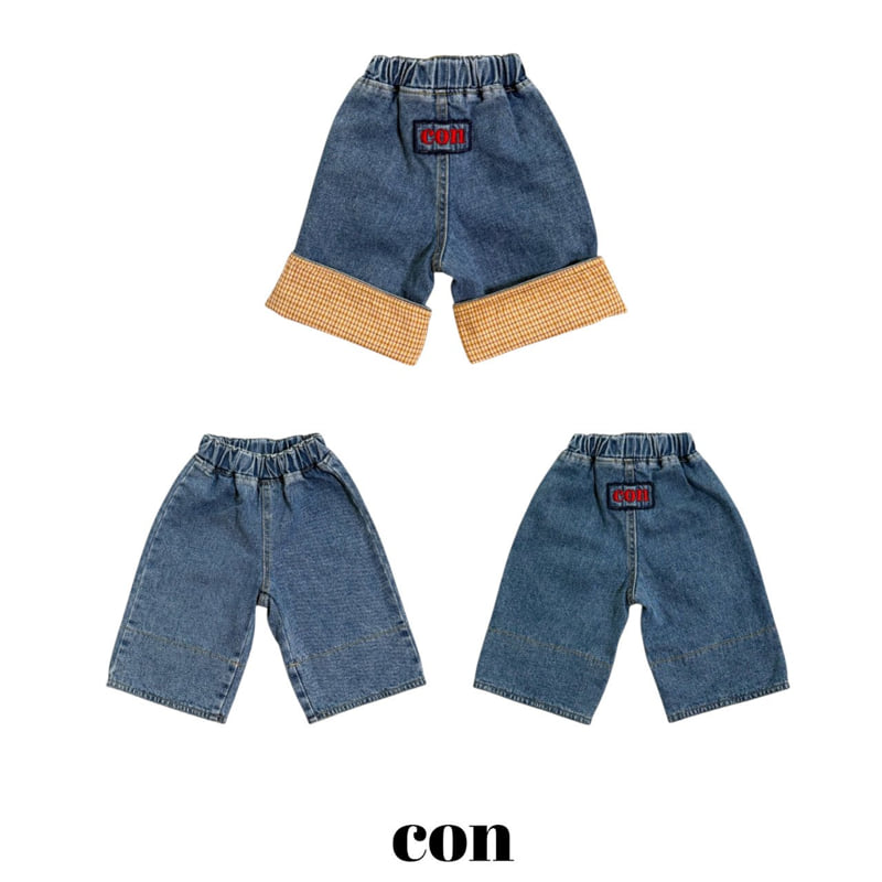 Con - Korean Baby Fashion - #babyoninstagram - Wash Roll-up Denim Pants