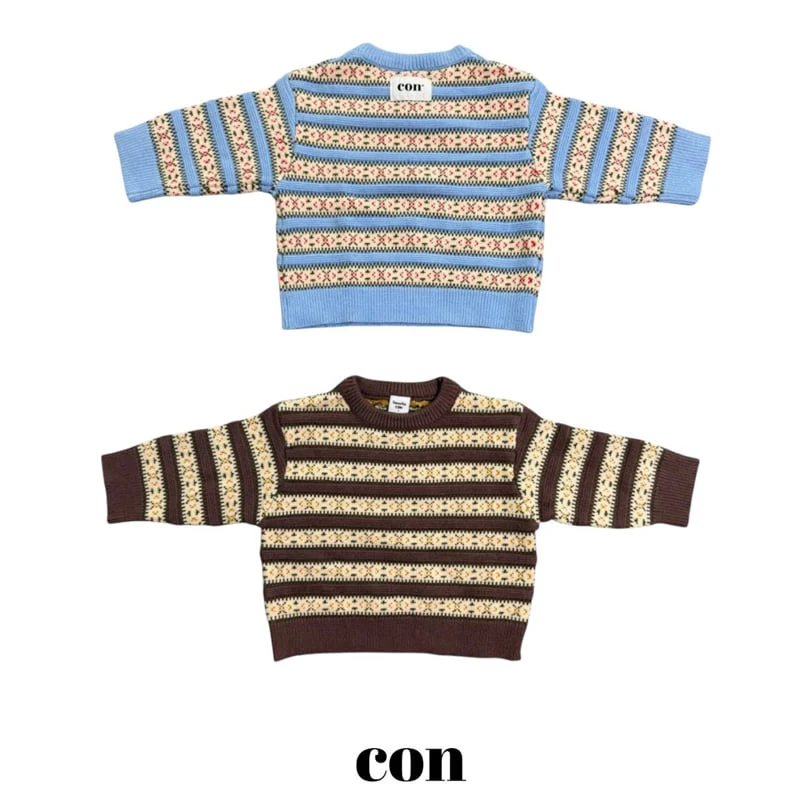 Con - Korean Baby Fashion - #babyootd - Nordic Sweater