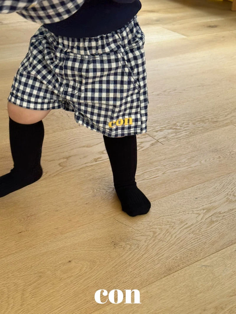Con - Korean Baby Fashion - #babyoutfit - Bebe Check Shorts - 10