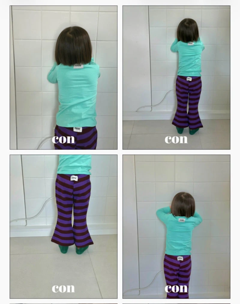 Con - Korean Baby Fashion - #babyoutfit - Choco Bootscut Pants - 11