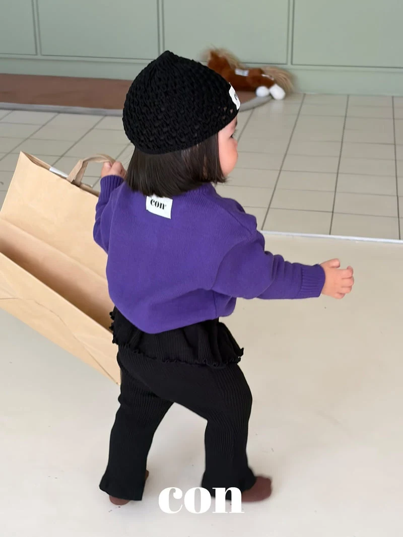 Con - Korean Baby Fashion - #onlinebabyboutique - Con Frill Leggings - 12