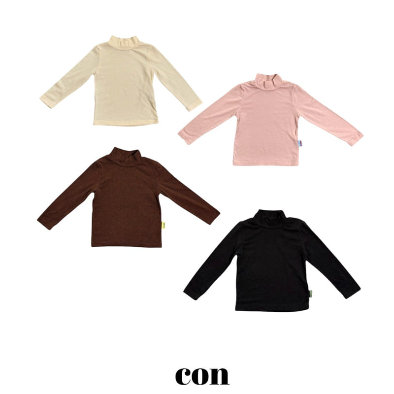 Con - Korean Baby Fashion - #onlinebabyshop - Perfect Half Turtleneck Tee