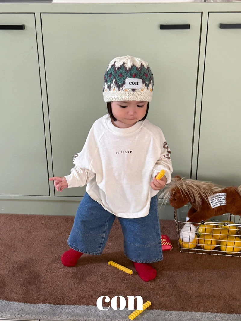 Con - Korean Baby Fashion - #onlinebabyshop - Wash Roll-up Denim Pants - 7