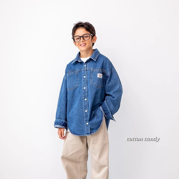 Cotton Candy - Korean Children Fashion - #designkidswear - Original Denim Shirt - 10
