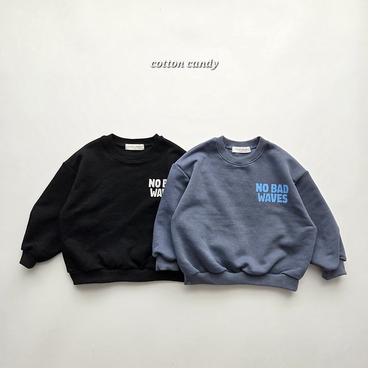 Cotton Candy - Korean Children Fashion - #designkidswear - Wave Sweatshirt