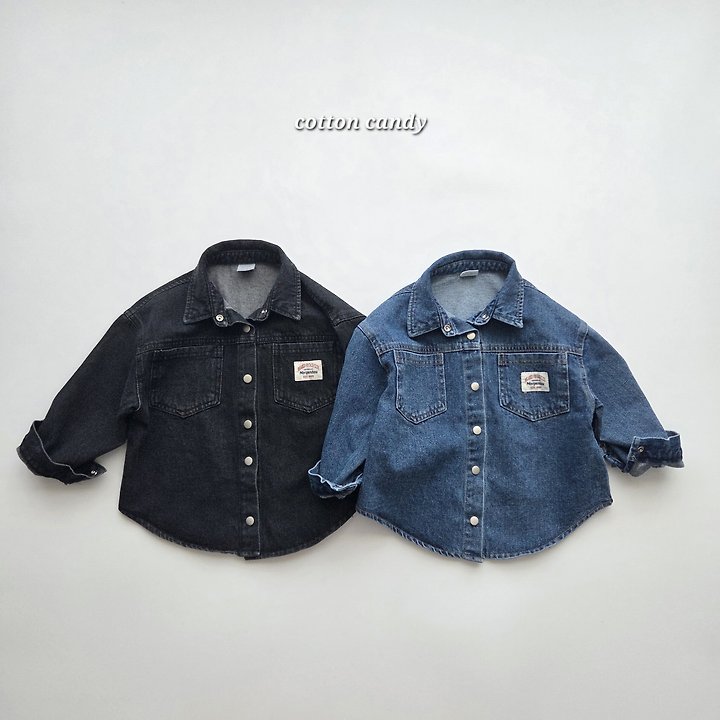Cotton Candy - Korean Children Fashion - #littlefashionista - Original Denim Shirt