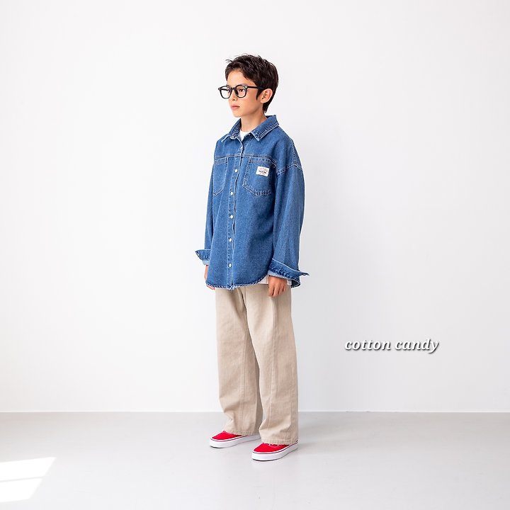 Cotton Candy - Korean Children Fashion - #minifashionista - Original Denim Shirt - 4