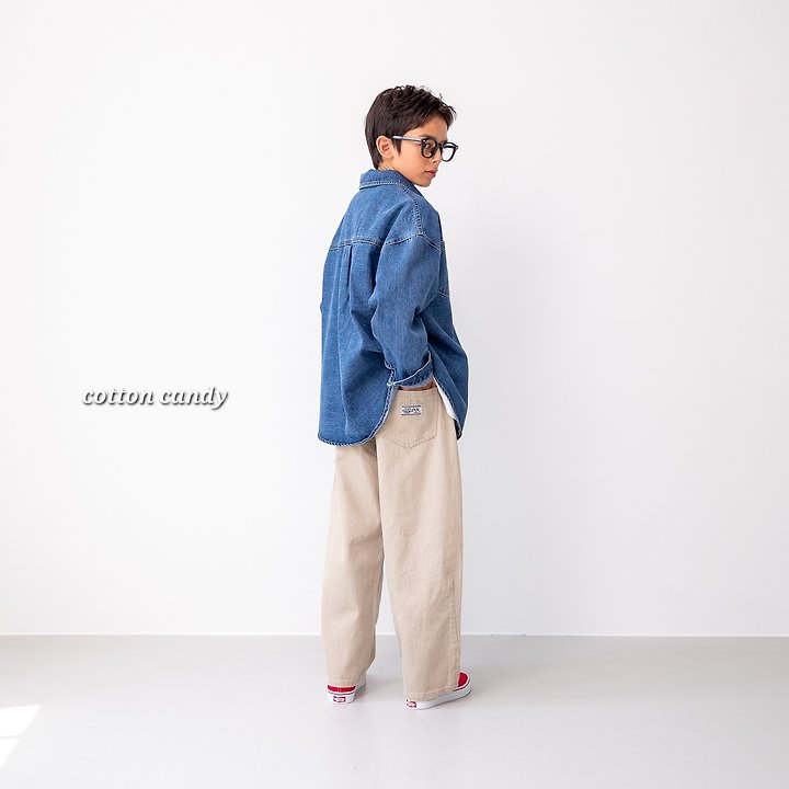 Cotton Candy - Korean Children Fashion - #todddlerfashion - Original Denim Shirt - 5