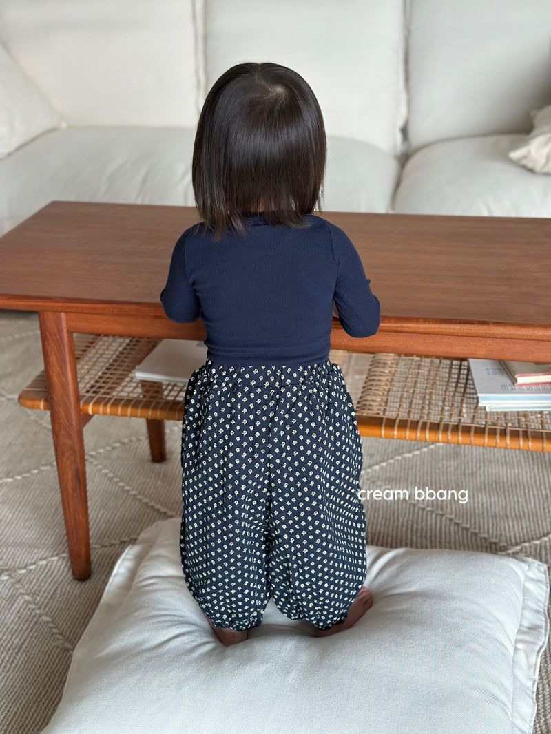 Cream Bbang - Korean Baby Fashion - #babyboutique - Flower Bonbon Pants - 9