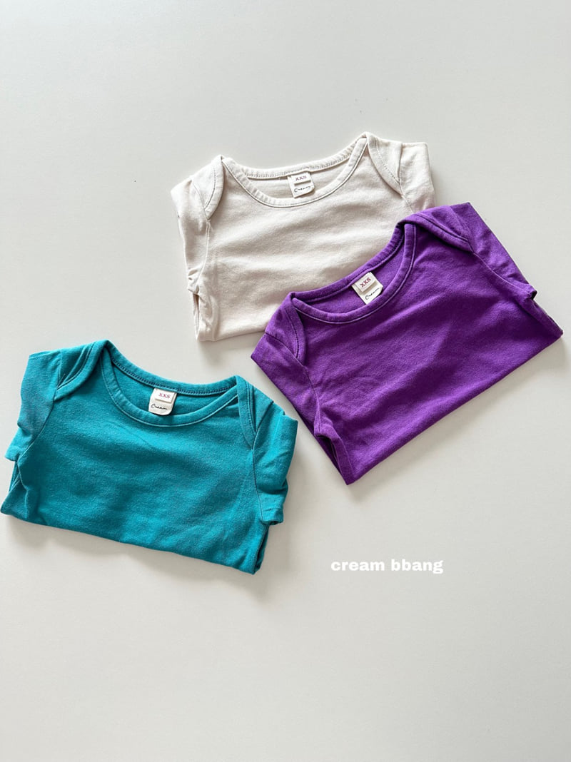 Cream Bbang - Korean Baby Fashion - #babyboutique - Bound Neck Tee - 4
