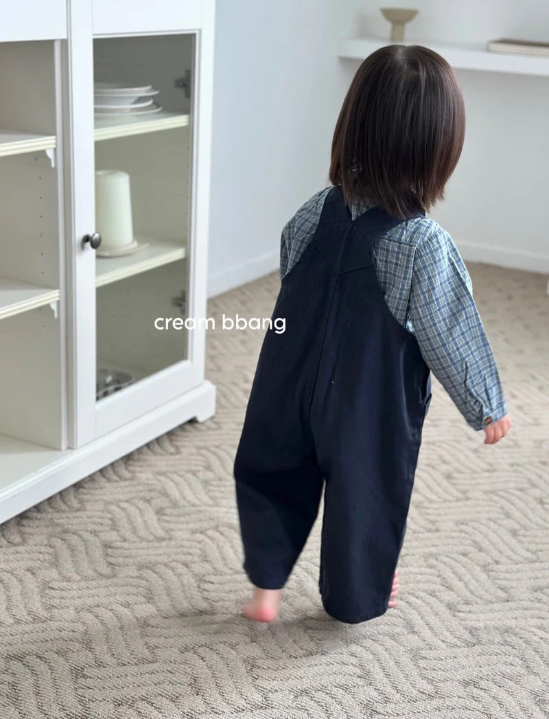 Cream Bbang - Korean Baby Fashion - #babyboutiqueclothing - Button Overalls - 9