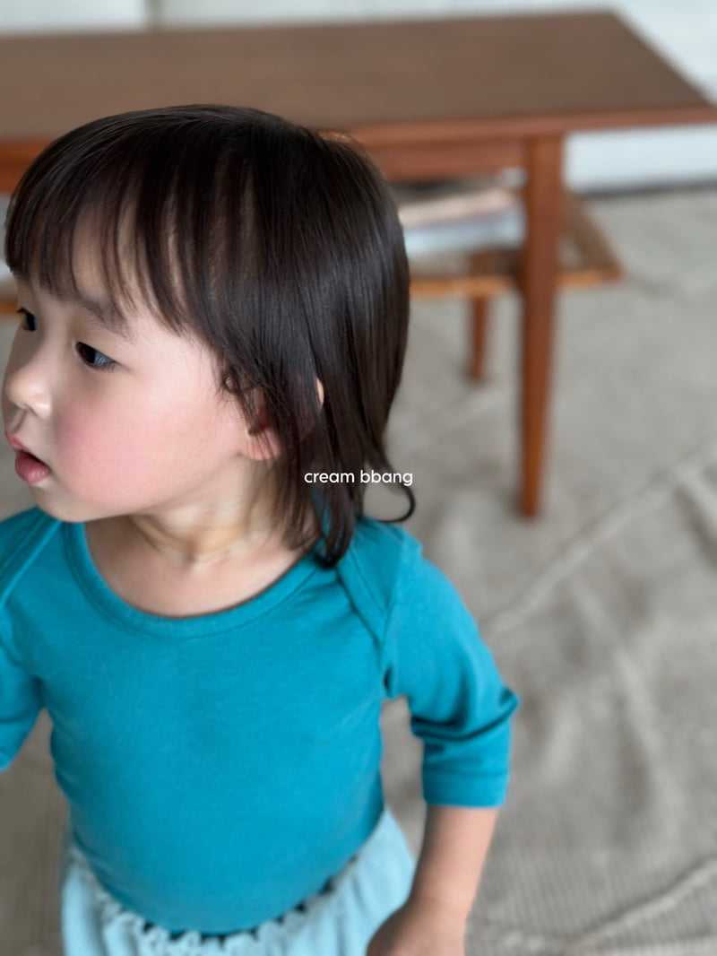 Cream Bbang - Korean Baby Fashion - #babyboutiqueclothing - Bound Neck Tee - 5
