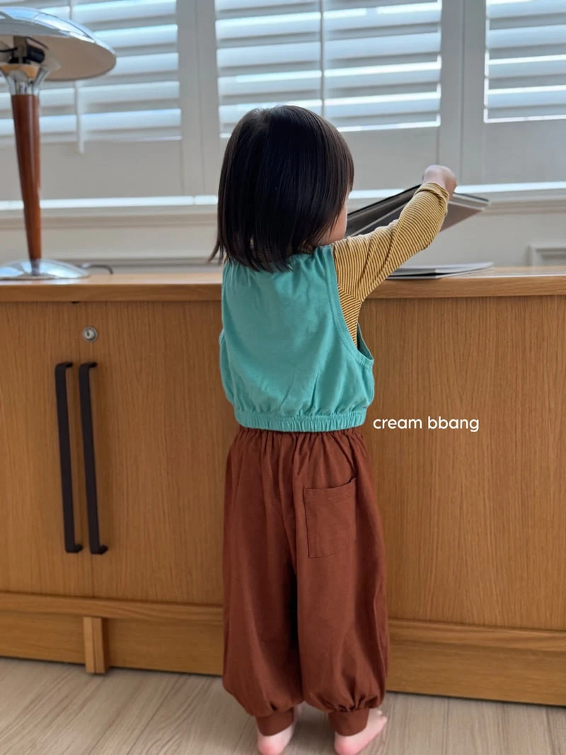 Cream Bbang - Korean Baby Fashion - #babyboutique - Simple Aladdin Pants - 4