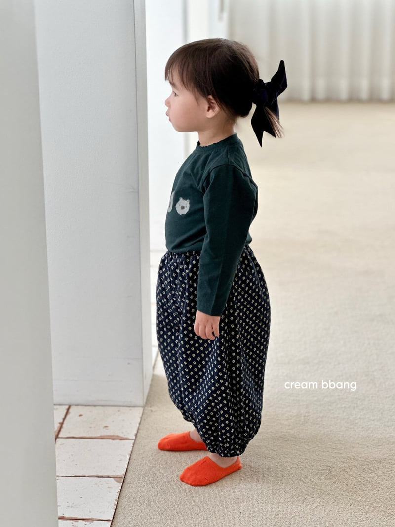 Cream Bbang - Korean Baby Fashion - #babyclothing - Flower Bonbon Pants - 11