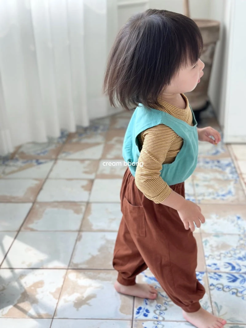 Cream Bbang - Korean Baby Fashion - #babyclothing - Simple Aladdin Pants - 5