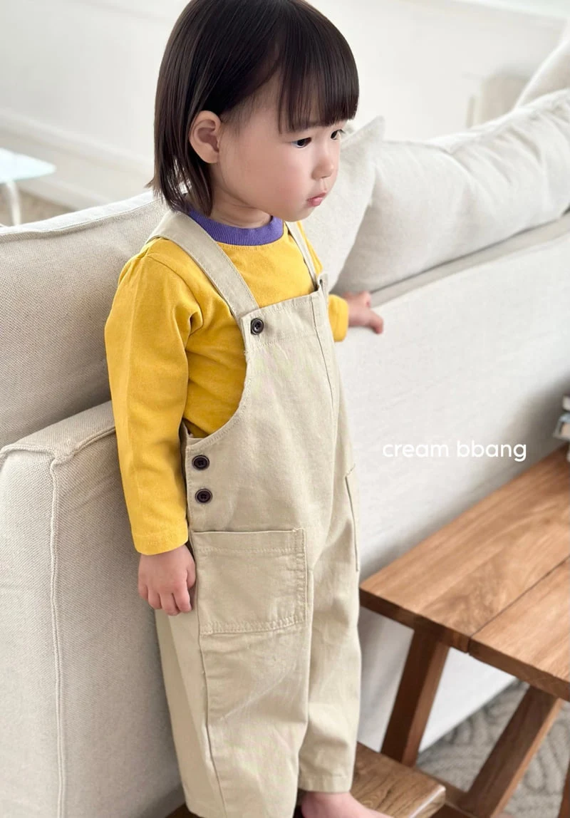 Cream Bbang - Korean Baby Fashion - #babyfashion - Button Overalls - 11