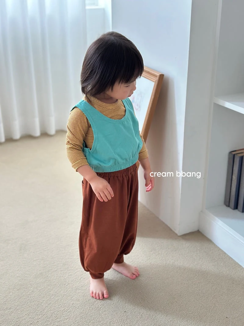 Cream Bbang - Korean Baby Fashion - #babyfashion - Simple Aladdin Pants - 6