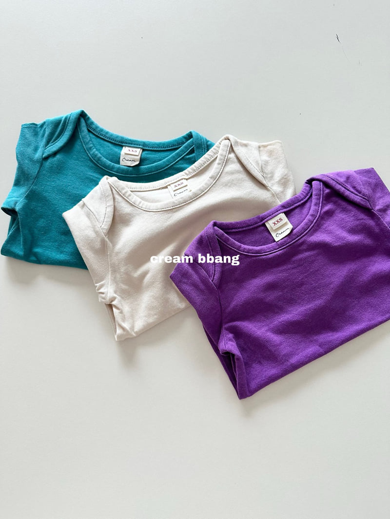 Cream Bbang - Korean Baby Fashion - #babyfever - Bound Neck Tee - 8