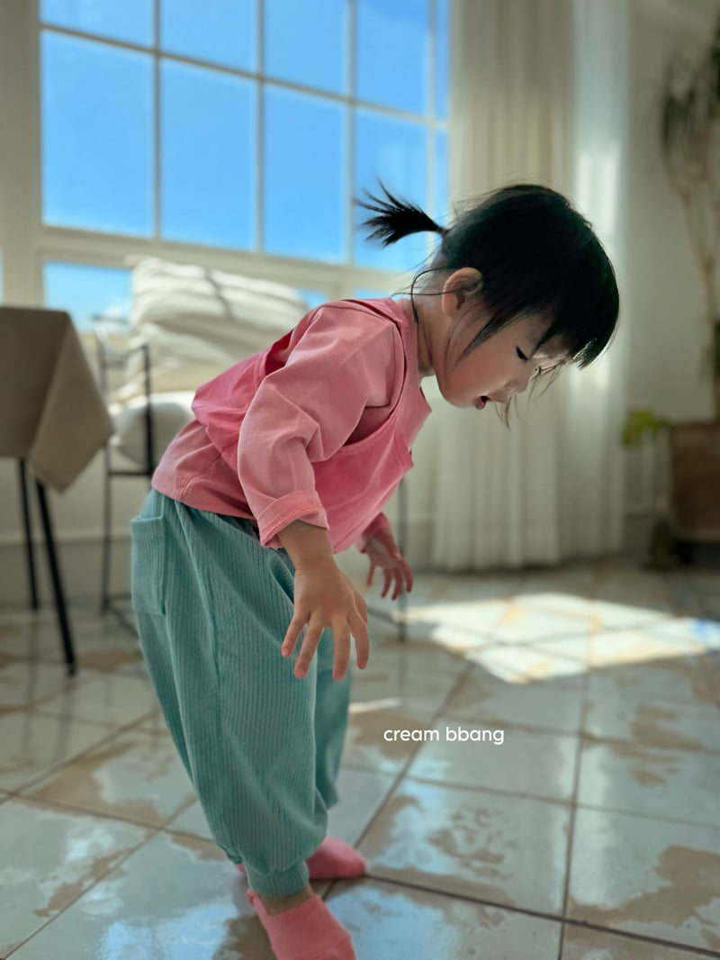 Cream Bbang - Korean Baby Fashion - #babygirlfashion - Ribbed Aladdin Pants - 12