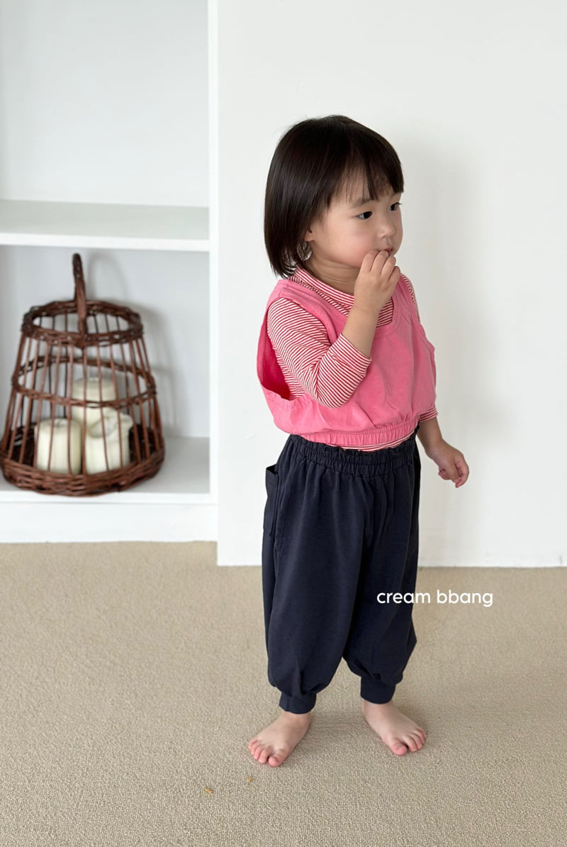 Cream Bbang - Korean Baby Fashion - #babygirlfashion - Spandex Vest