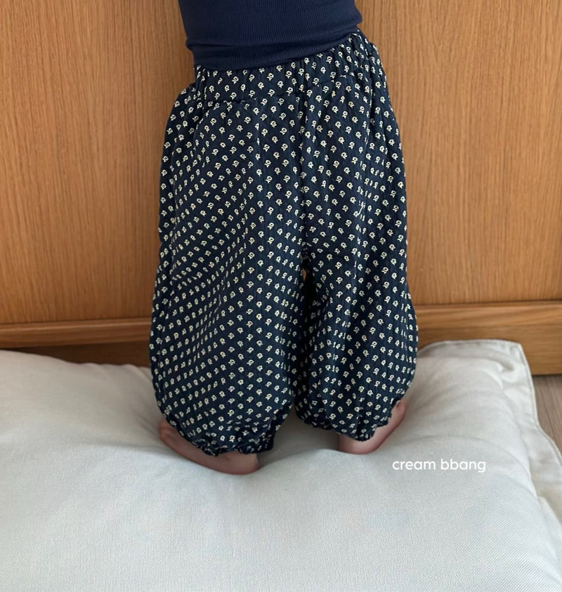 Cream Bbang - Korean Baby Fashion - #babyoninstagram - Flower Bonbon Pants