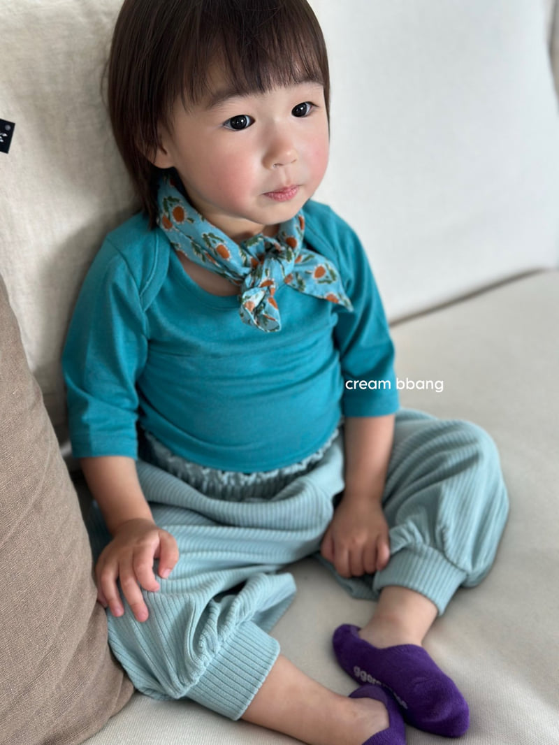 Cream Bbang - Korean Baby Fashion - #babyoninstagram - Bound Neck Tee - 11