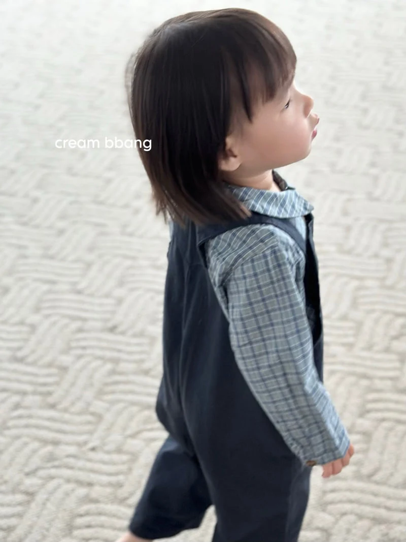 Cream Bbang - Korean Baby Fashion - #babyoutfit - Button Overalls - 3