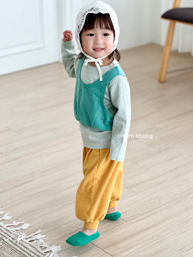 Cream Bbang - Korean Baby Fashion - #babyoutfit - Spandex Vest - 6