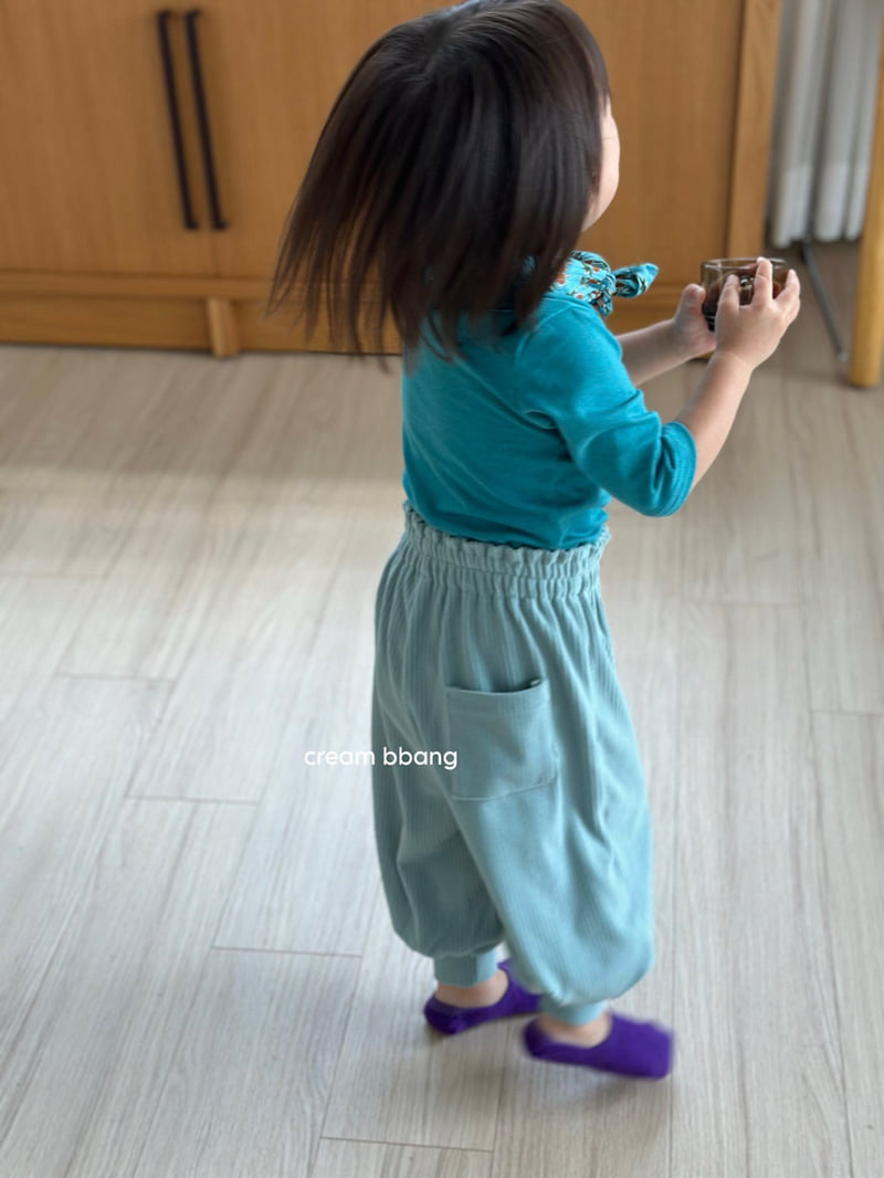Cream Bbang - Korean Baby Fashion - #babywear - Ribbed Aladdin Pants - 3