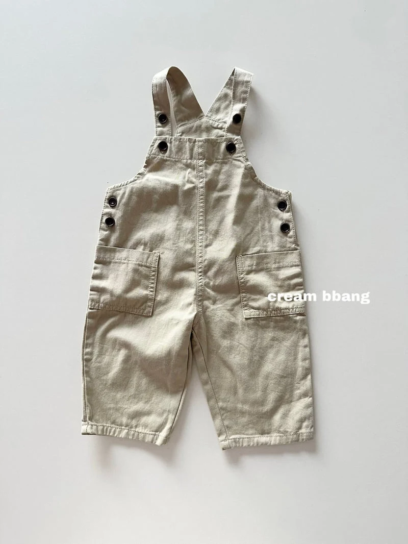 Cream Bbang - Korean Baby Fashion - #onlinebabyboutique - Button Overalls - 5