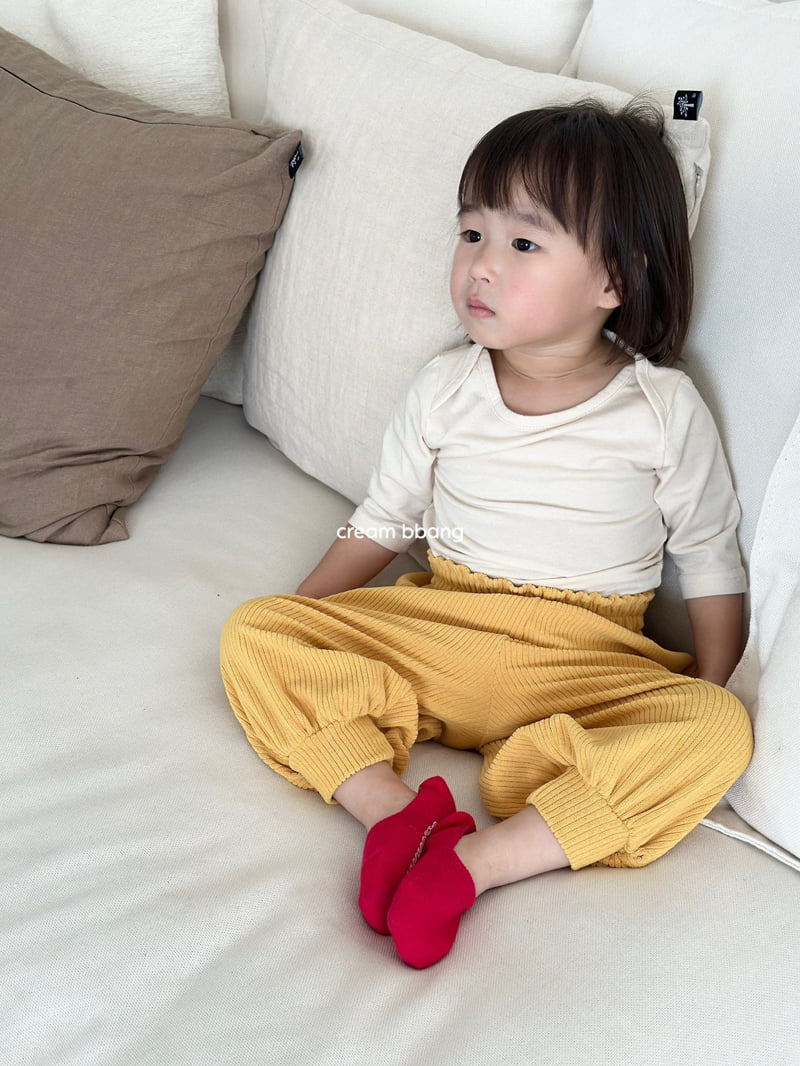 Cream Bbang - Korean Baby Fashion - #onlinebabyboutique - Bound Neck Tee