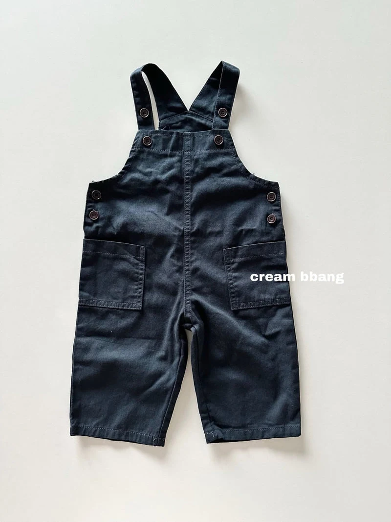 Cream Bbang - Korean Baby Fashion - #onlinebabyshop - Button Overalls - 6