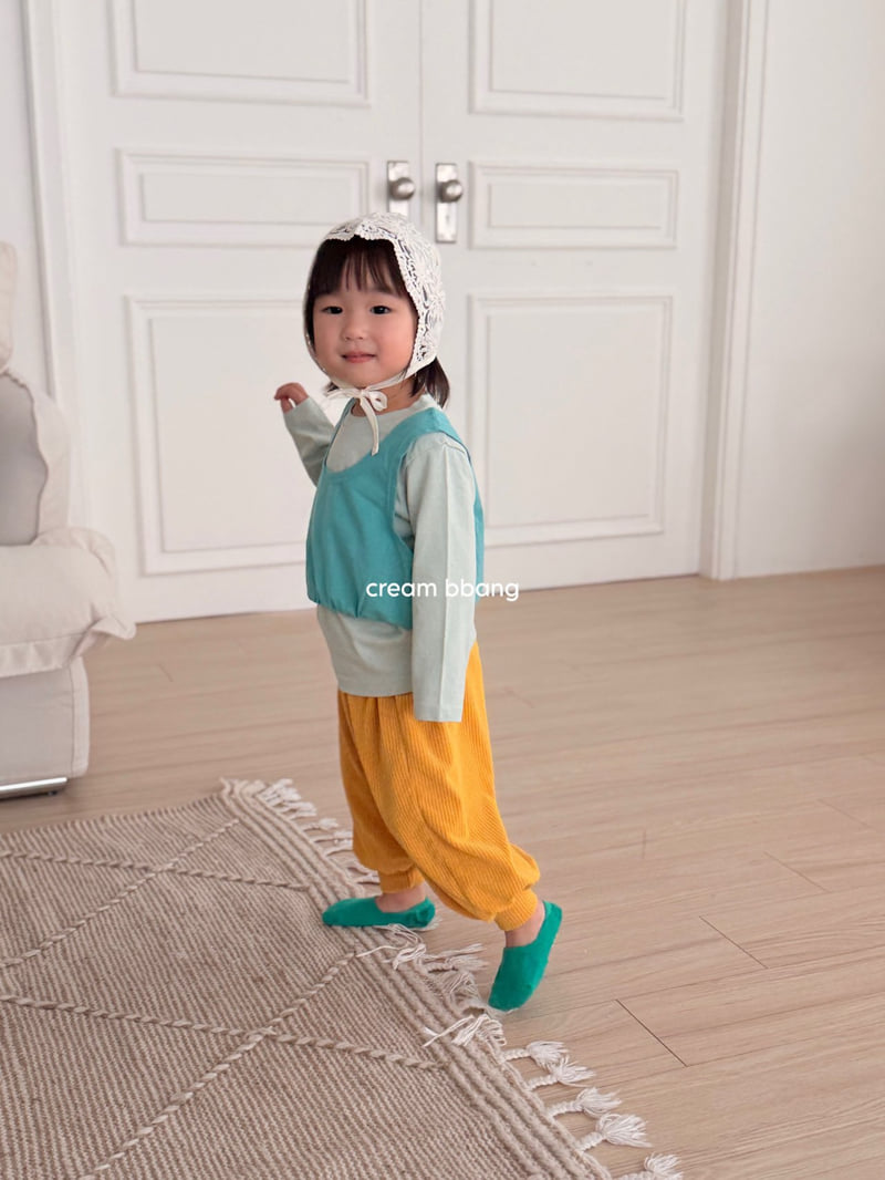 Cream Bbang - Korean Baby Fashion - #onlinebabyshop - Spandex Vest - 9