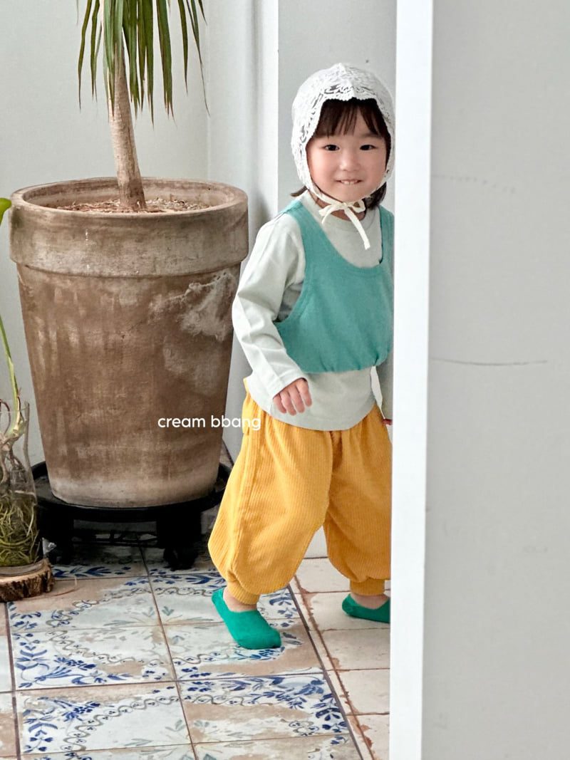 Cream Bbang - Korean Baby Fashion - #smilingbaby - Spandex Vest - 10