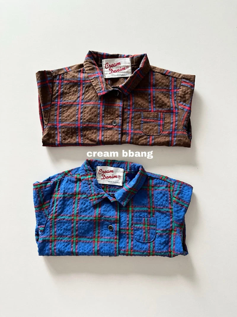 Cream Bbang - Korean Children Fashion - #Kfashion4kids - Antique Check Shirt - 11