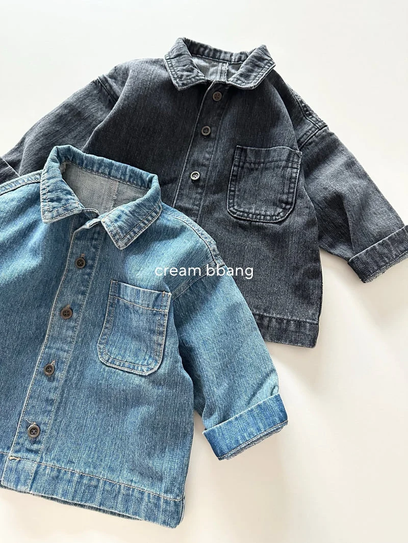 Cream Bbang - Korean Children Fashion - #Kfashion4kids - Puppy Denim Jacket - 6