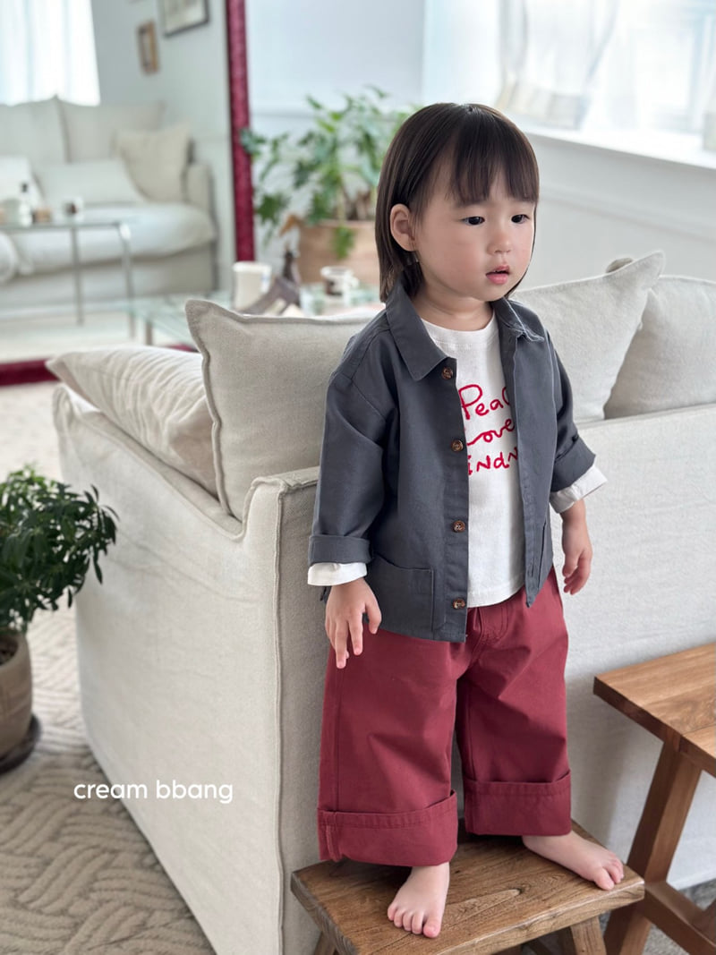 Cream Bbang - Korean Children Fashion - #childofig - Wide Cotton Pants - 6