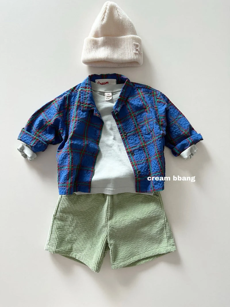 Cream Bbang - Korean Children Fashion - #childofig - Antique Check Shirt - 3