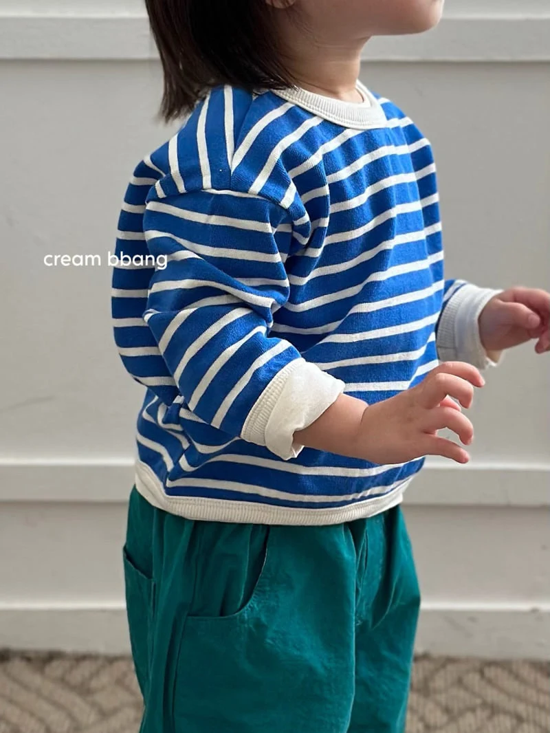 Cream Bbang - Korean Children Fashion - #prettylittlegirls - Stripe Sweatshirt - 4
