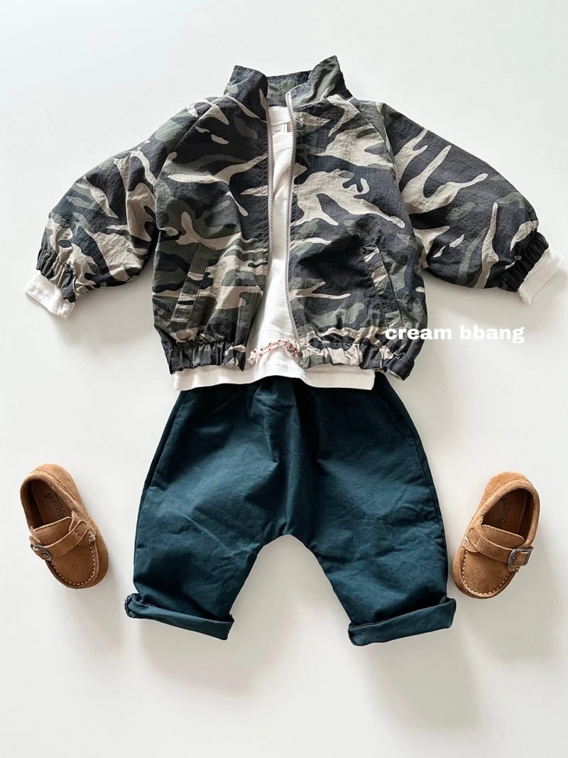 Cream Bbang - Korean Children Fashion - #childofig - Camo Jacket - 5