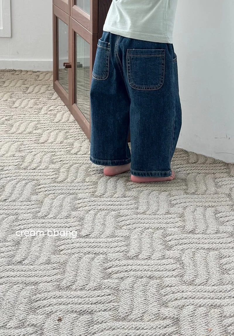 Cream Bbang - Korean Children Fashion - #childrensboutique - Light Denim Baggy - 11