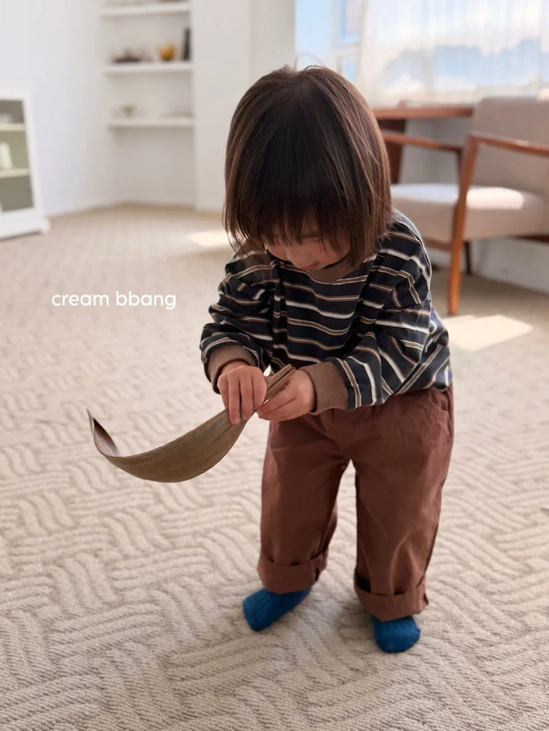 Cream Bbang - Korean Children Fashion - #childrensboutique - Crispy Baggy Pants - 12