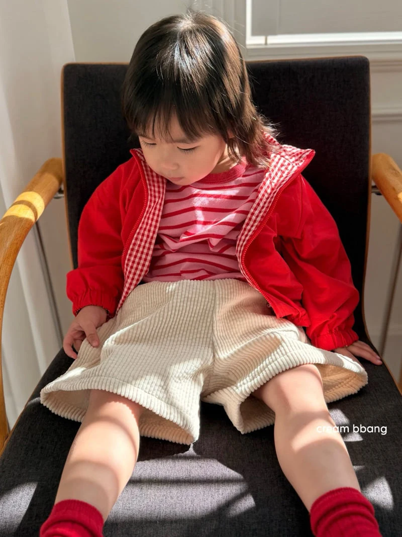 Cream Bbang - Korean Children Fashion - #childrensboutique - Reversible Check Windbreaker - 7