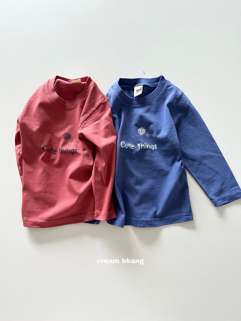 Cream Bbang - Korean Children Fashion - #designkidswear - Cute Single Tee - 10