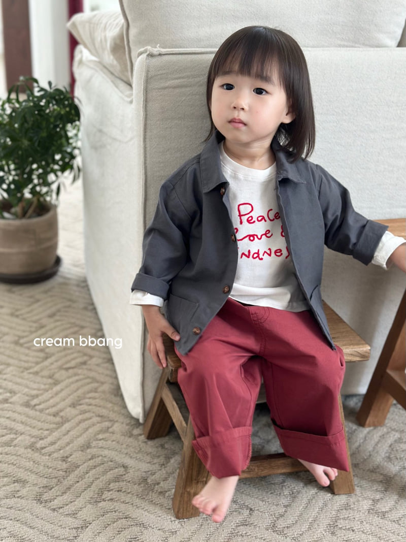 Cream Bbang - Korean Children Fashion - #discoveringself - Wide Cotton Pants - 9